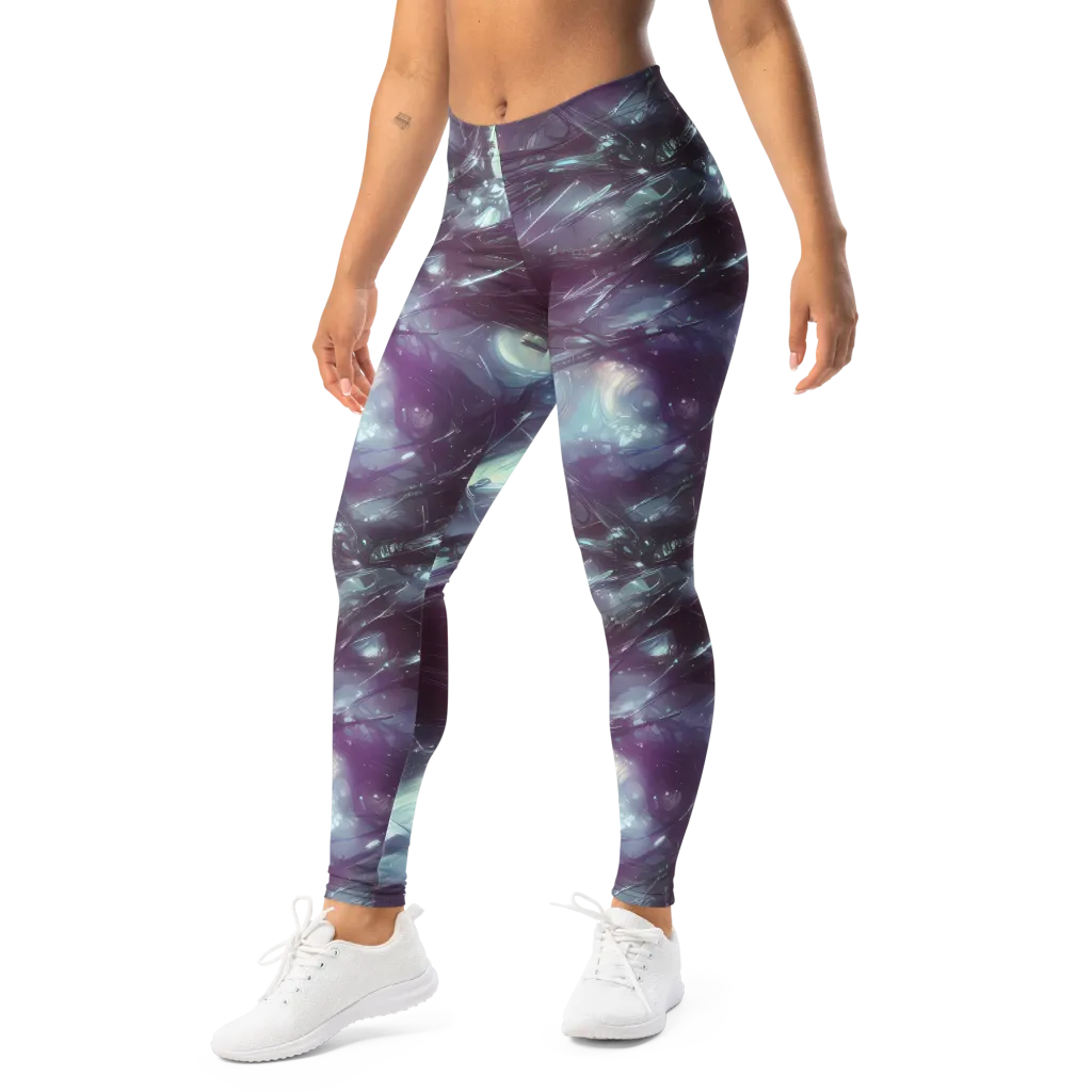 Nihei Shimmer on Leggings — Left Front