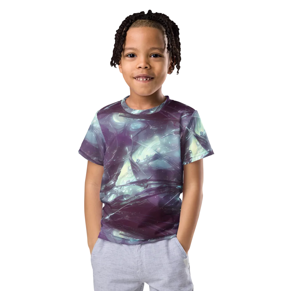Nihei Shimmer on Kids Crew Neck T-Shirt — Front