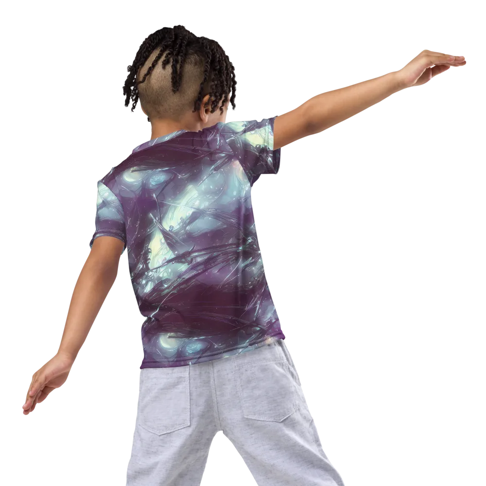Nihei Shimmer on Kids Crew Neck T-Shirt — Back