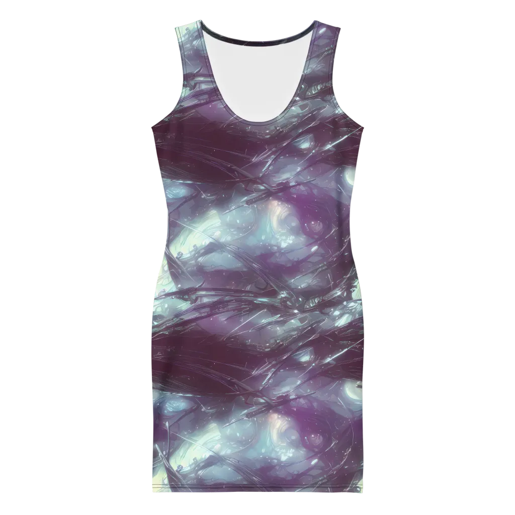 Nihei Shimmer on Bodycon Dress — Front