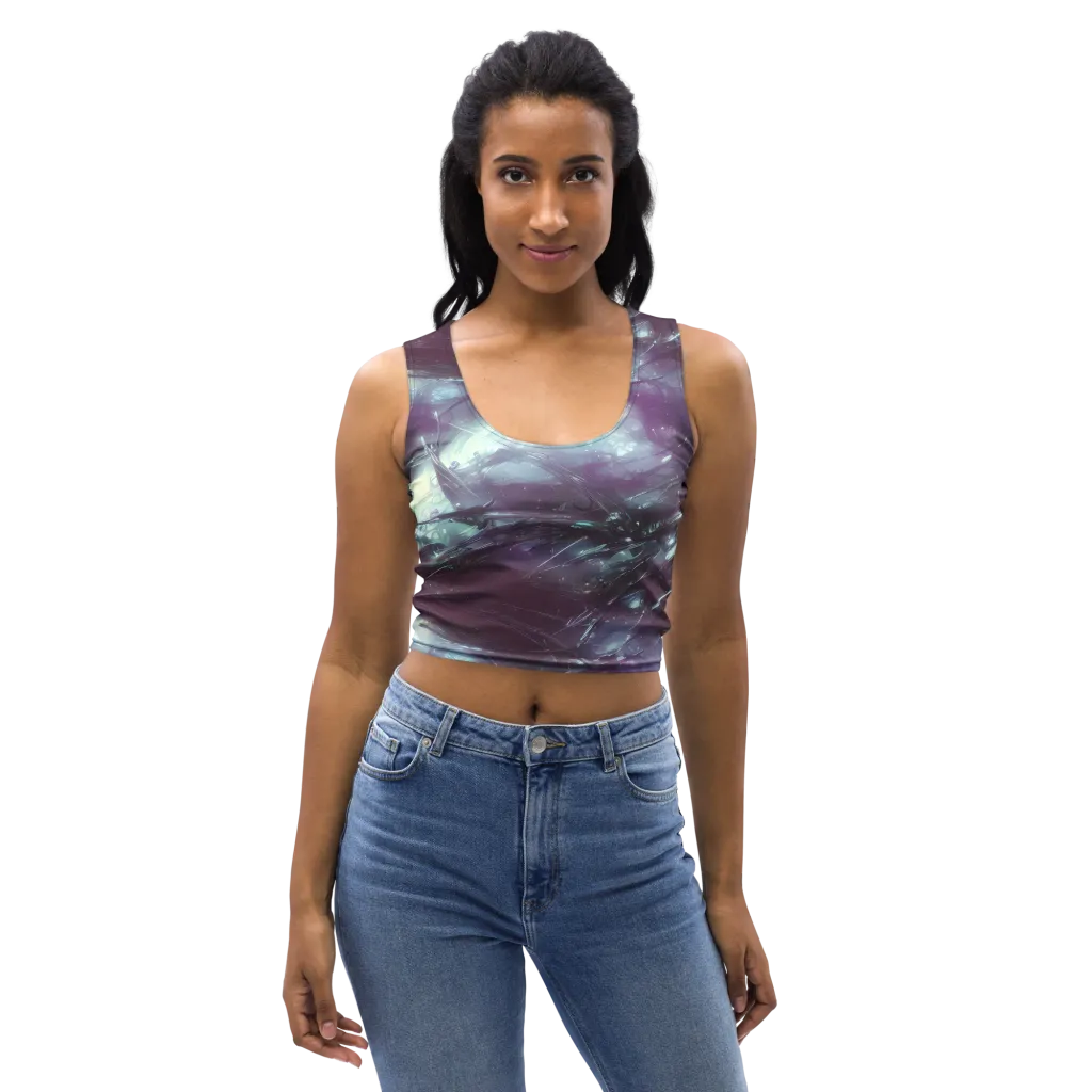 Nihei Shimmer on Crop Top — Front