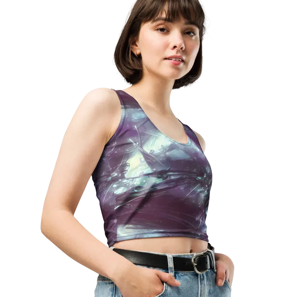 Nihei Shimmer on Crop Top — Right Front