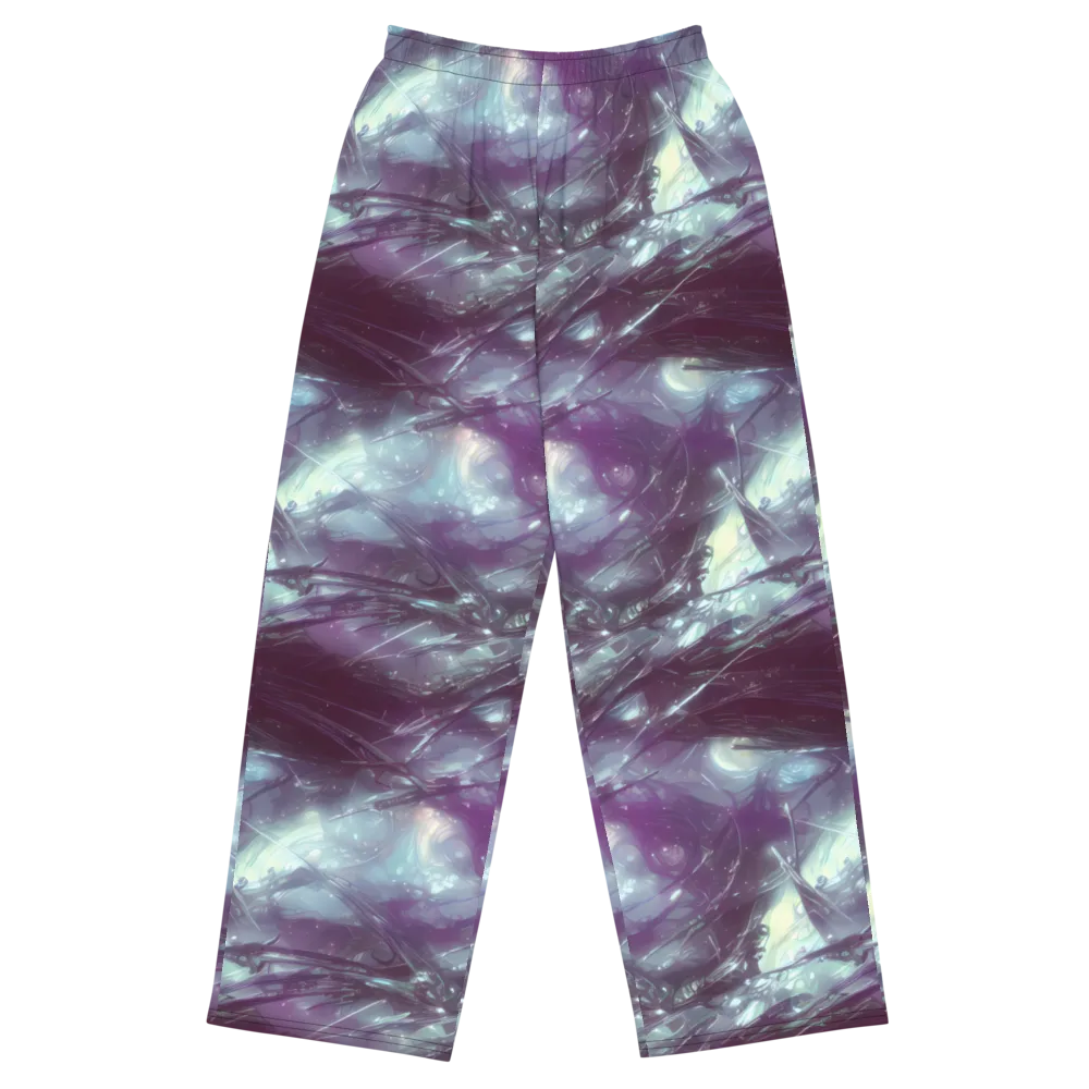 Nihei Shimmer on Wide-Leg Pants — Front