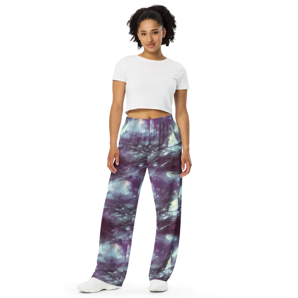 Nihei Shimmer on Wide-Leg Pants — Front