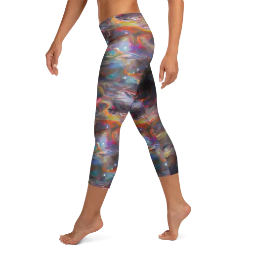 Chromatic Flux on a Capri Leggings