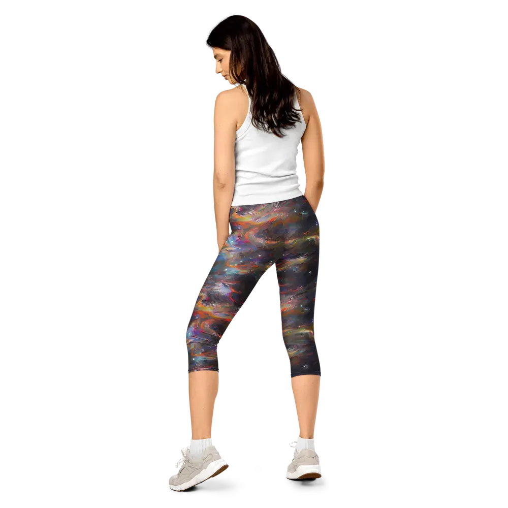 Chromatic Flux on Capri Leggings — Back