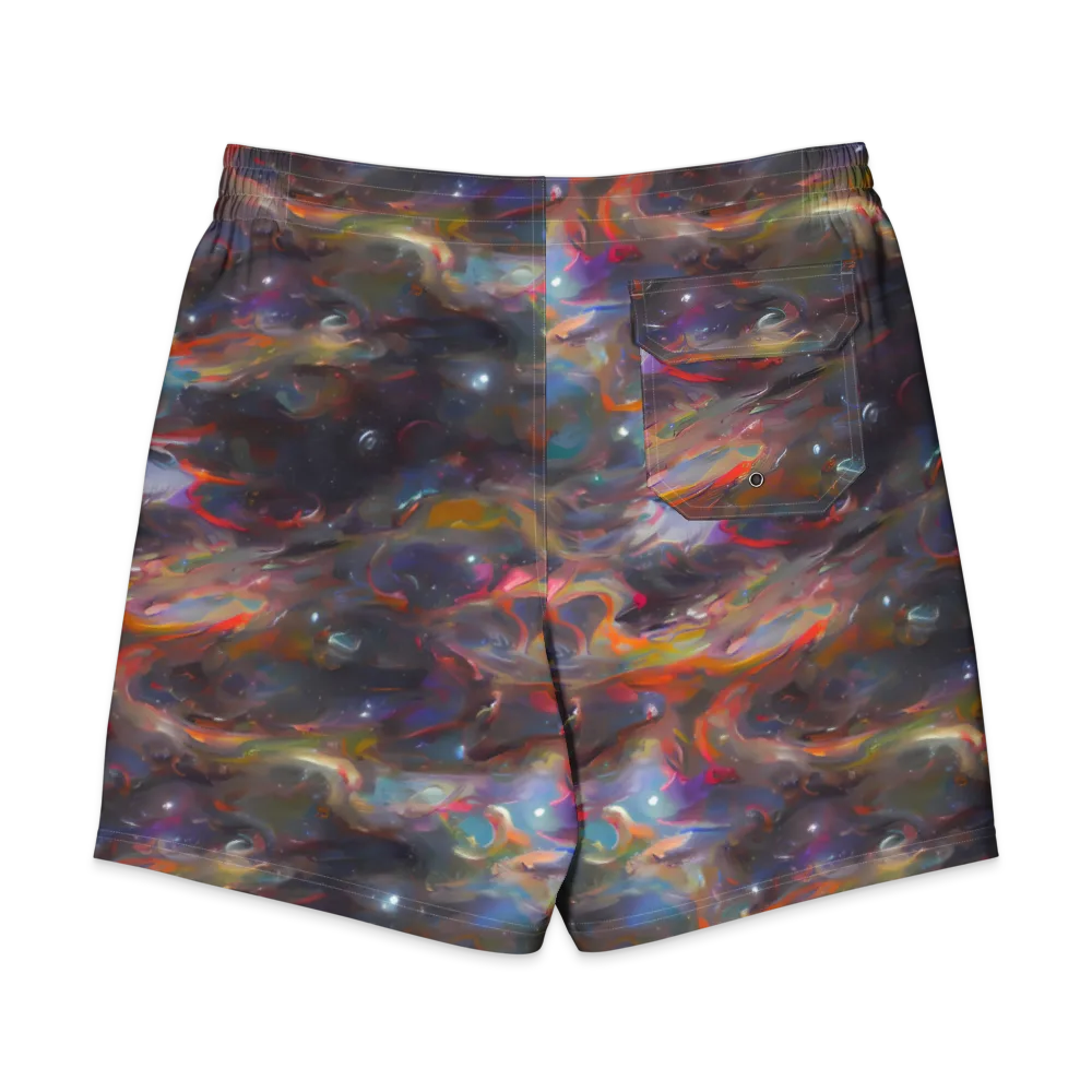 Chromatic Flux on Men's Board Shorts — Back