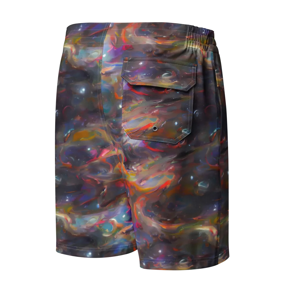 Chromatic Flux on Men's Board Shorts — Back