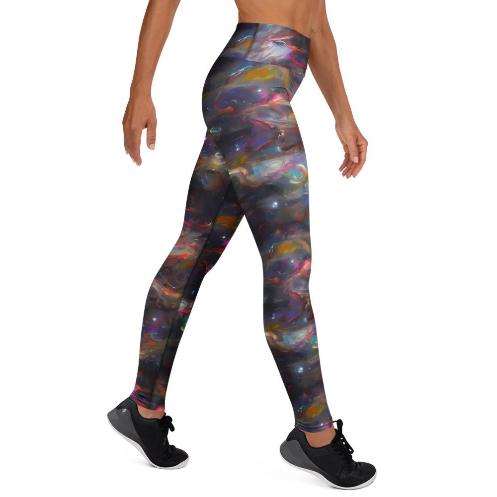 Chromatic Flux on Yoga Leggings — Right