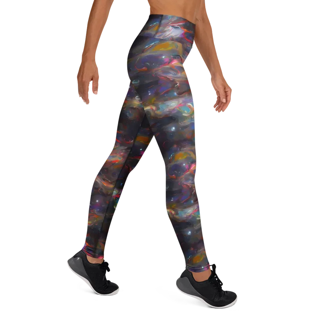 Chromatic Flux on Yoga Leggings — Right