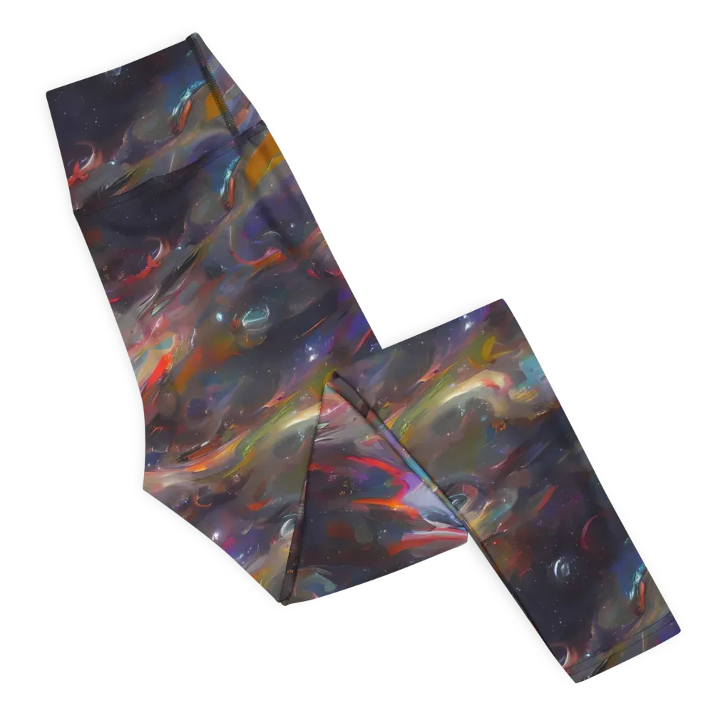 Chromatic Flux on Yoga Leggings — Right