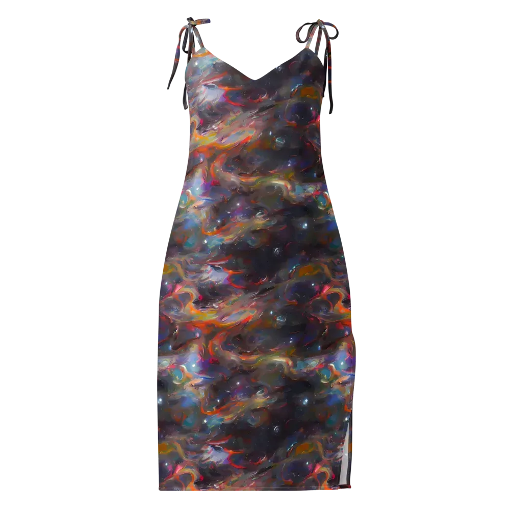 Chromatic Flux on Slip Dress — Front