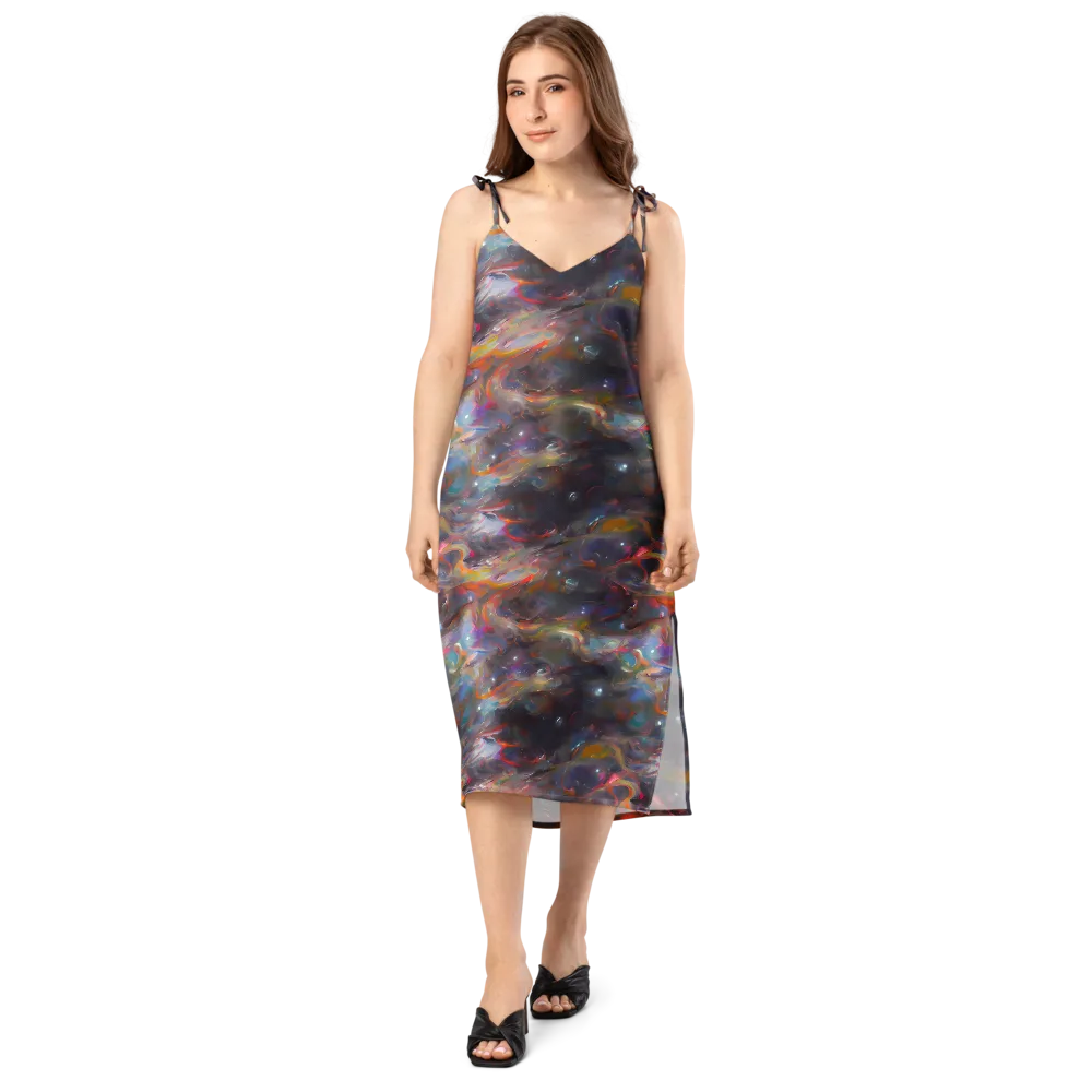 Chromatic Flux on Slip Dress — Front