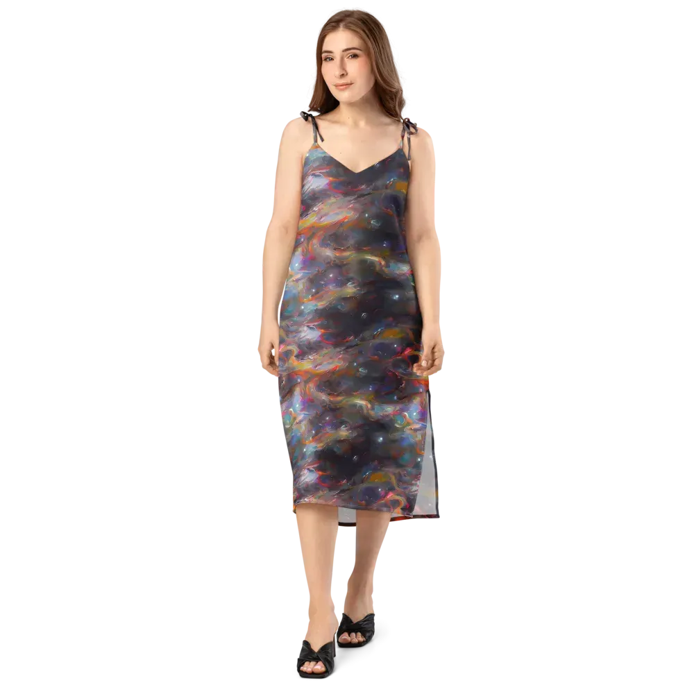 Chromatic Flux on Slip Dress — Front