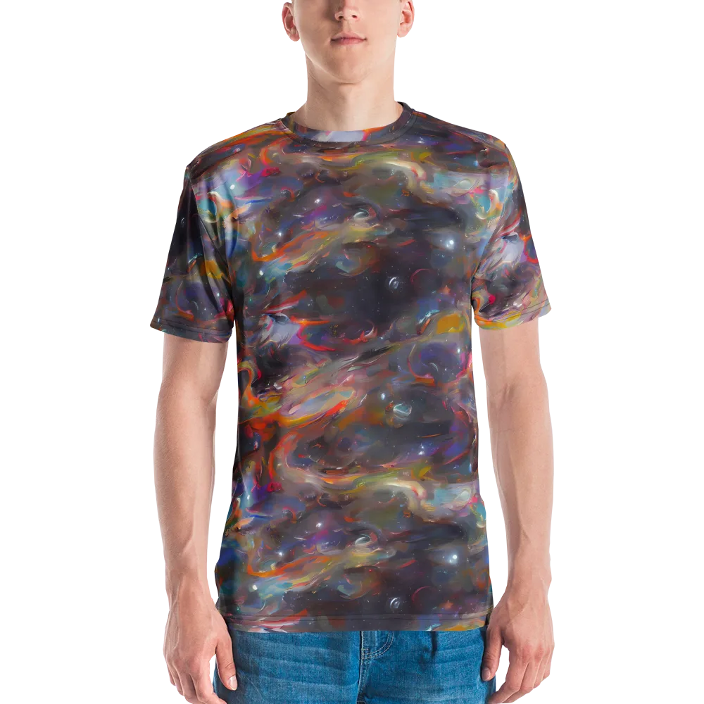 Chromatic Flux on Men's Crew Neck T-Shirt — Front