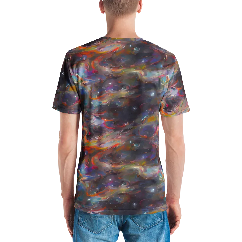 Chromatic Flux on Men's Crew Neck T-Shirt — Back