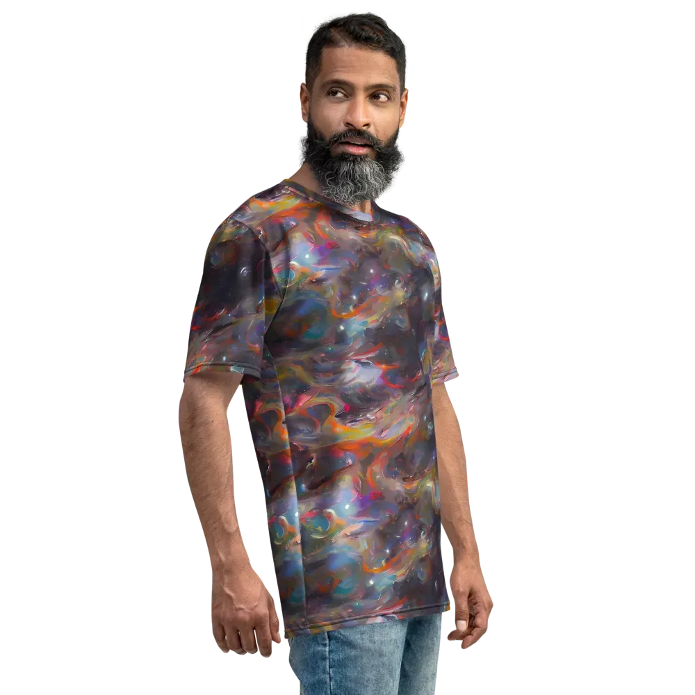 Chromatic Flux on Men's Crew Neck T-Shirt — Right