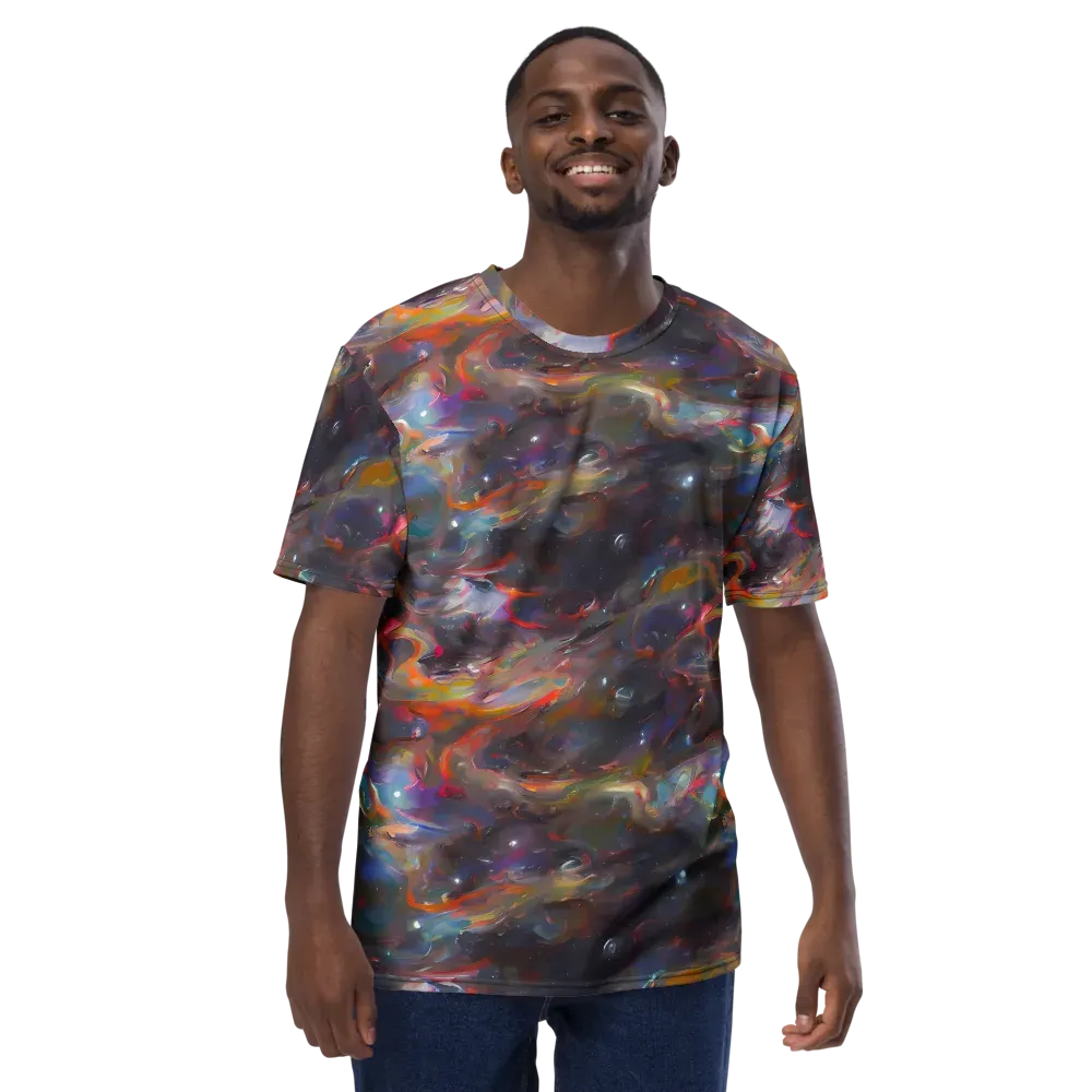 Chromatic Flux on Men's Crew Neck T-Shirt — Front