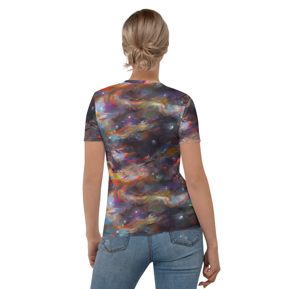 Chromatic Flux on Women's Crew Neck T-Shirt — Back
