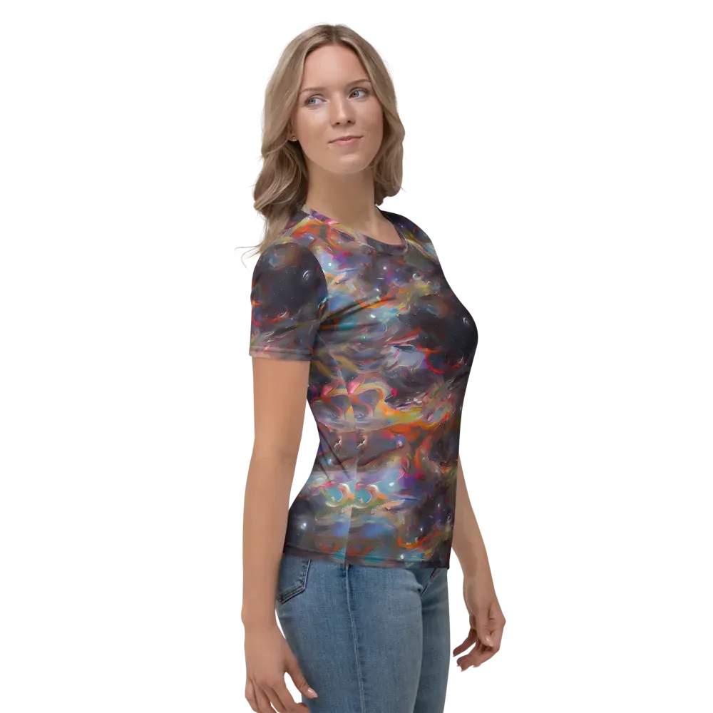 Chromatic Flux on Women's Crew Neck T-Shirt — Right