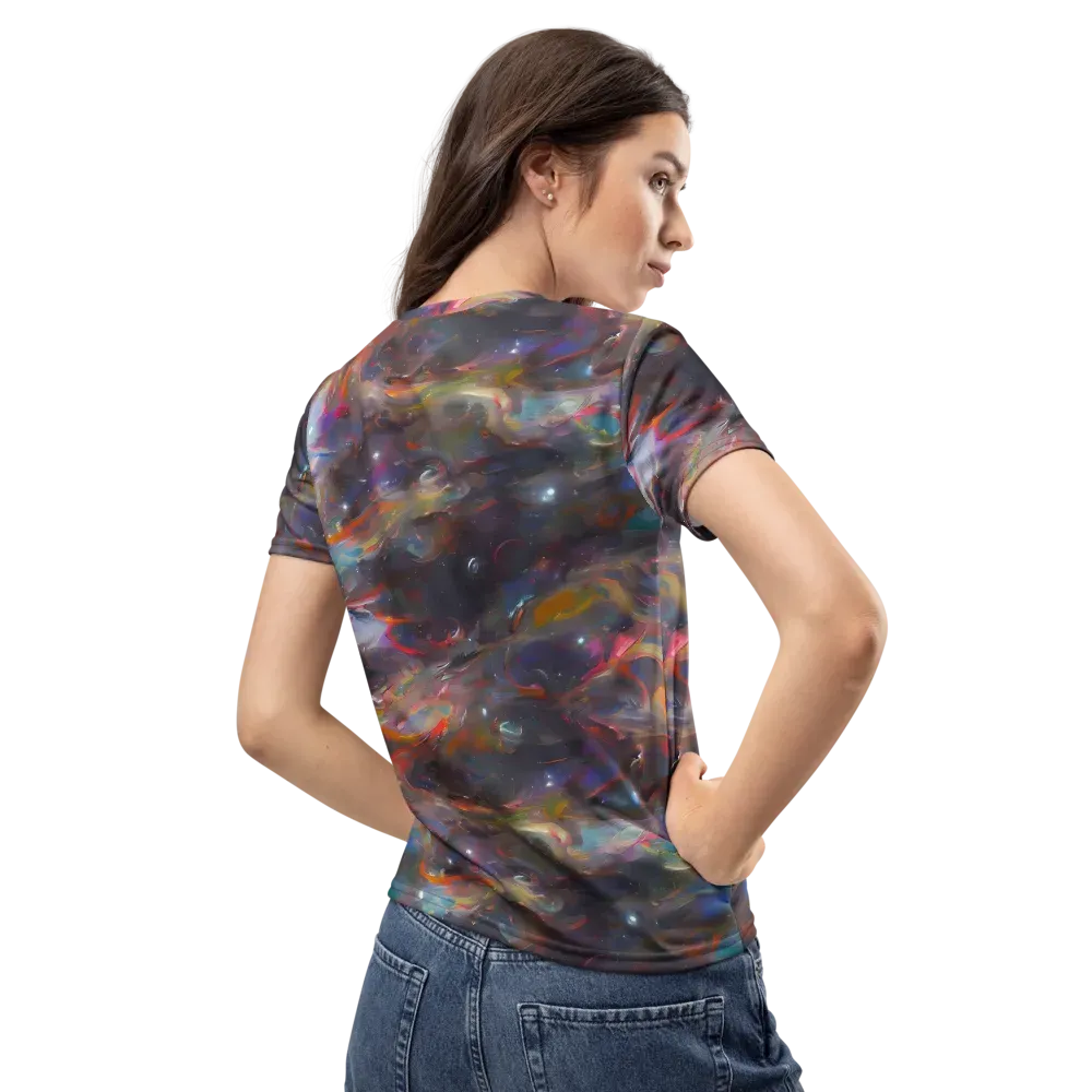 Chromatic Flux on Women's Crew Neck T-Shirt — Back