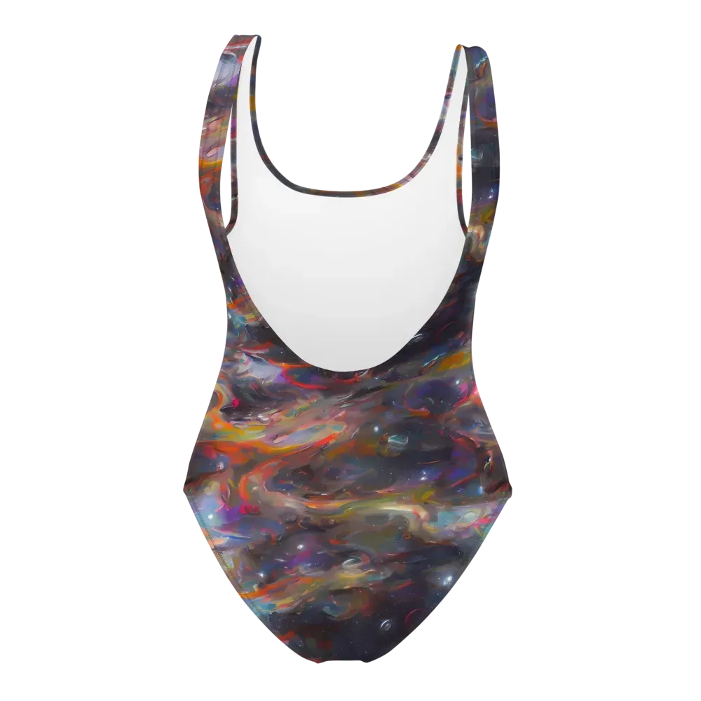 Chromatic Flux on One-Piece Swimsuit — Back