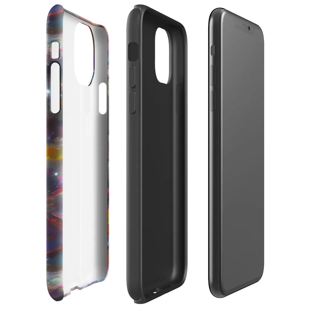 Chromatic Flux on Tough Case for iPhone® — Right