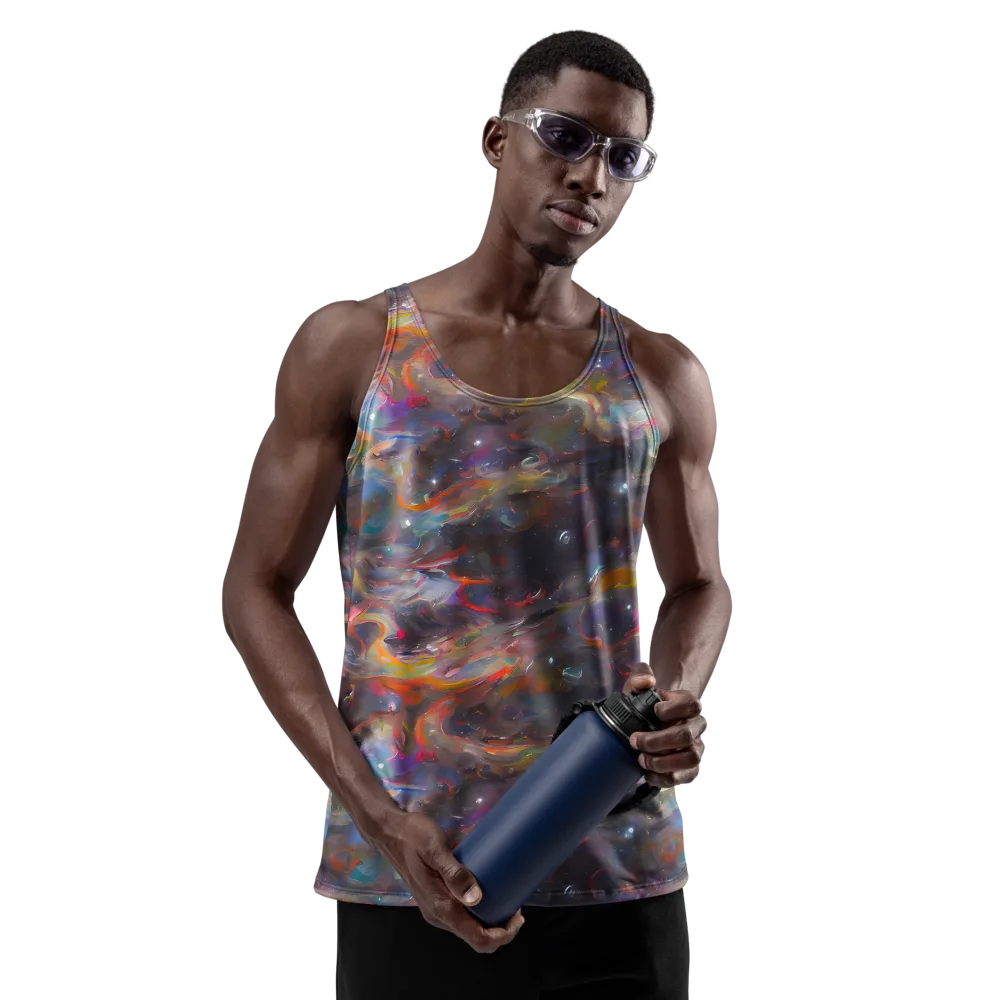 Chromatic Flux on Men's Tank Top — Front