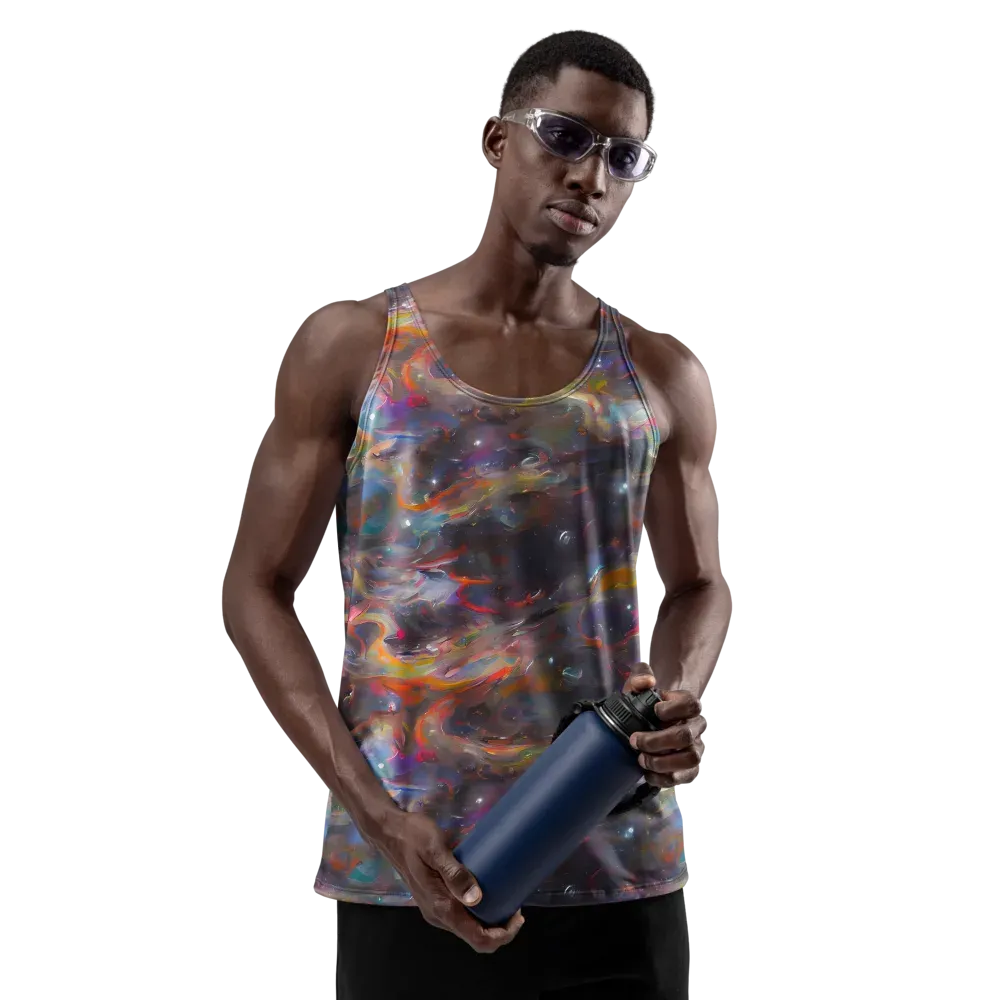 Chromatic Flux on Men's Tank Top — Front