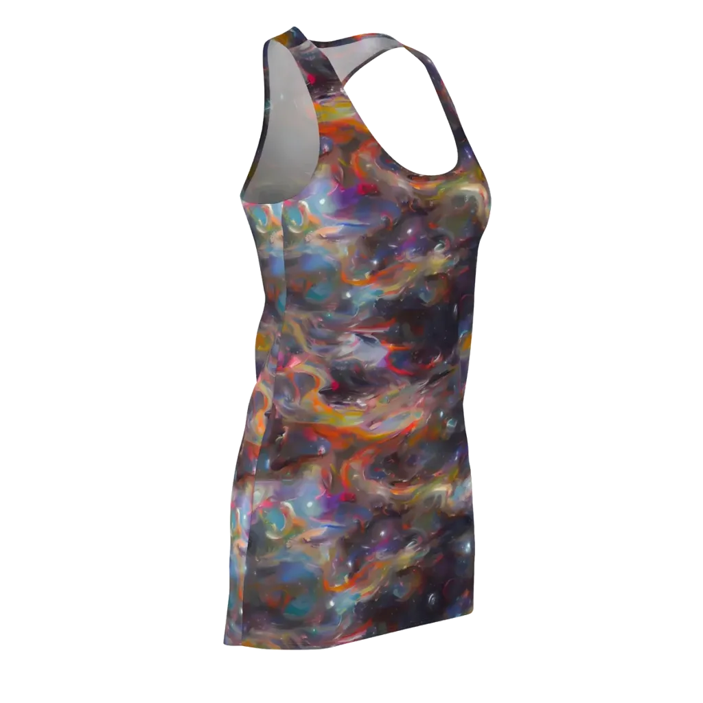 Chromatic Flux on Racerback Dress — Front Side