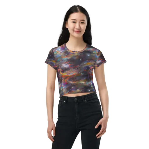 Chromatic Flux on a Crop Tee