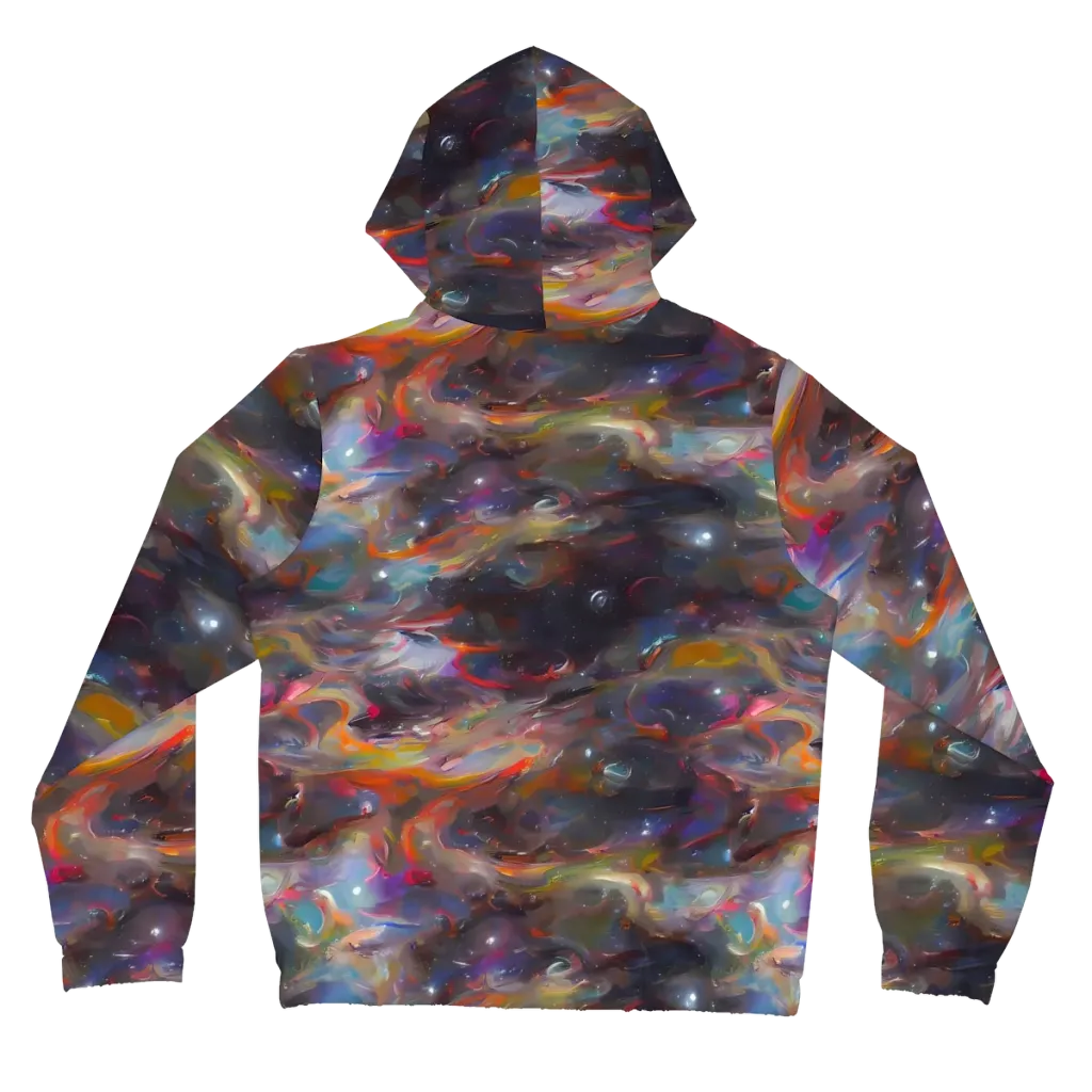 Chromatic Flux on Women's Full-Zip Hoodie — Back