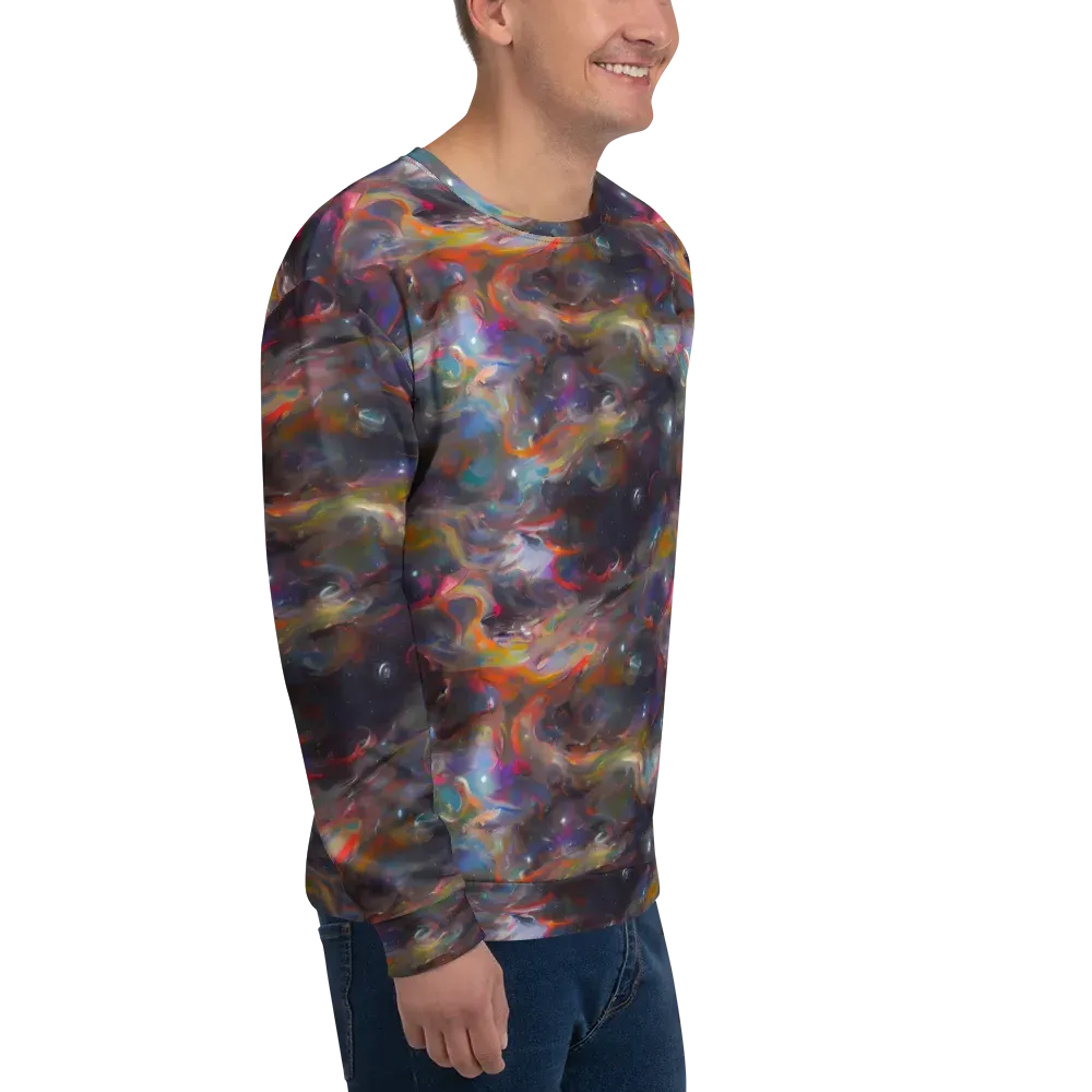 Chromatic Flux on Sweatshirt — Right Front