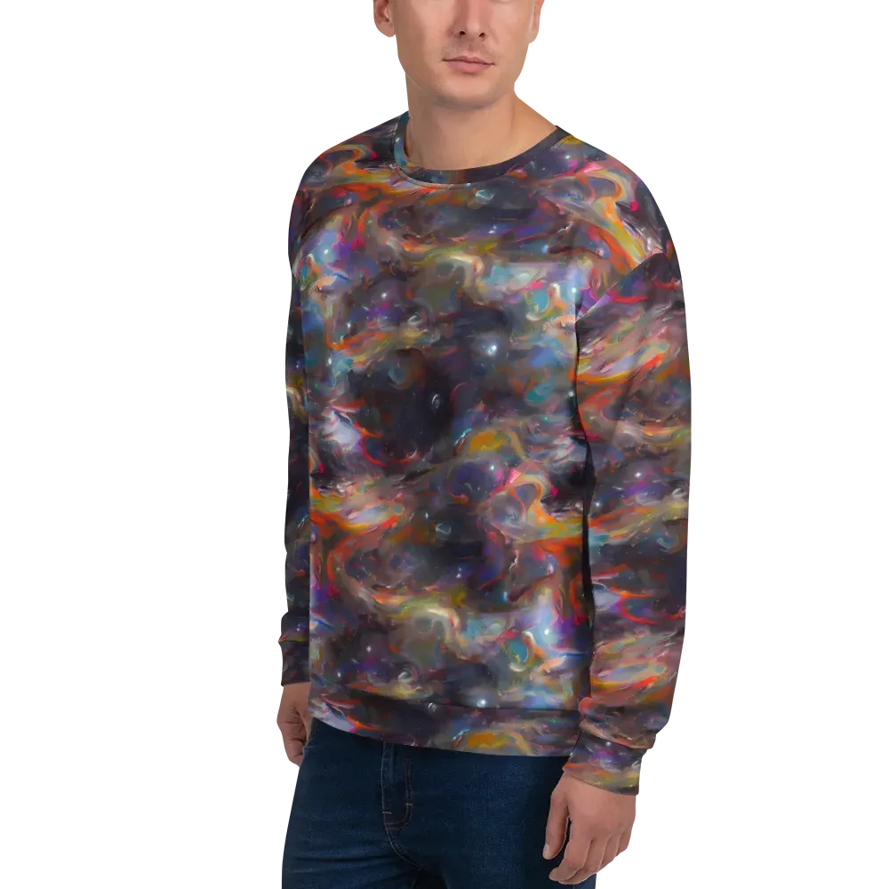 Chromatic Flux on Sweatshirt — Left Front