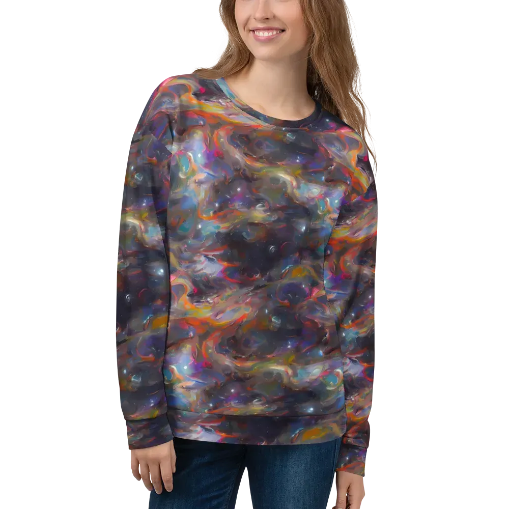 Chromatic Flux on Sweatshirt — Front