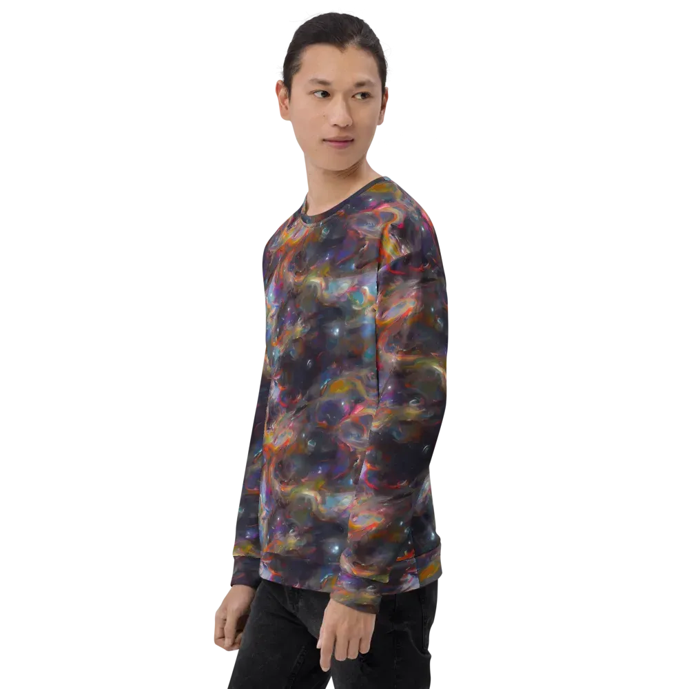 Chromatic Flux on Sweatshirt — Left Front