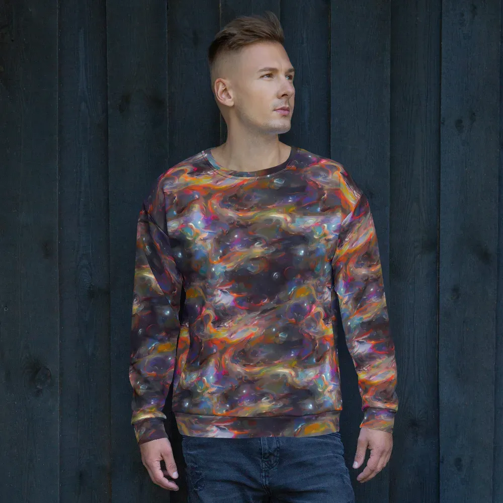 Chromatic Flux on Sweatshirt — Front