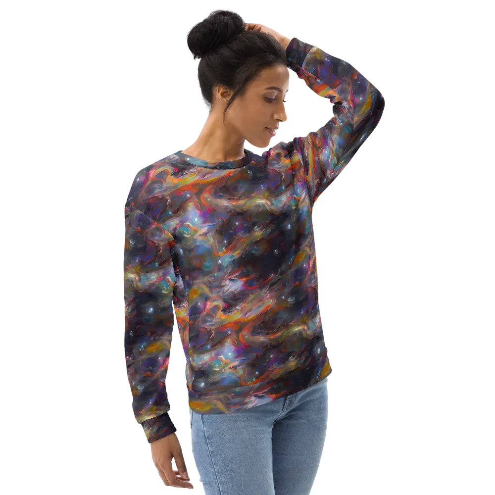 Chromatic Flux on Sweatshirt — Right Front