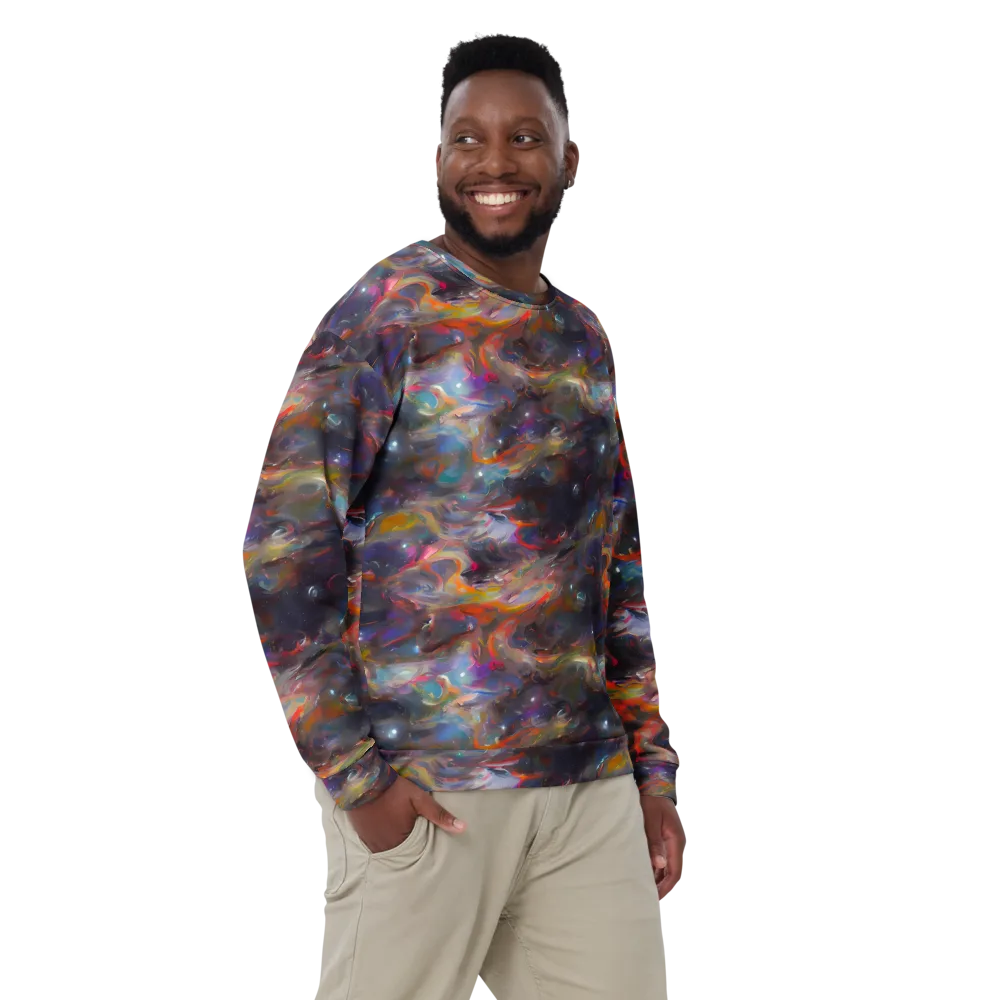 Chromatic Flux on Sweatshirt — Front