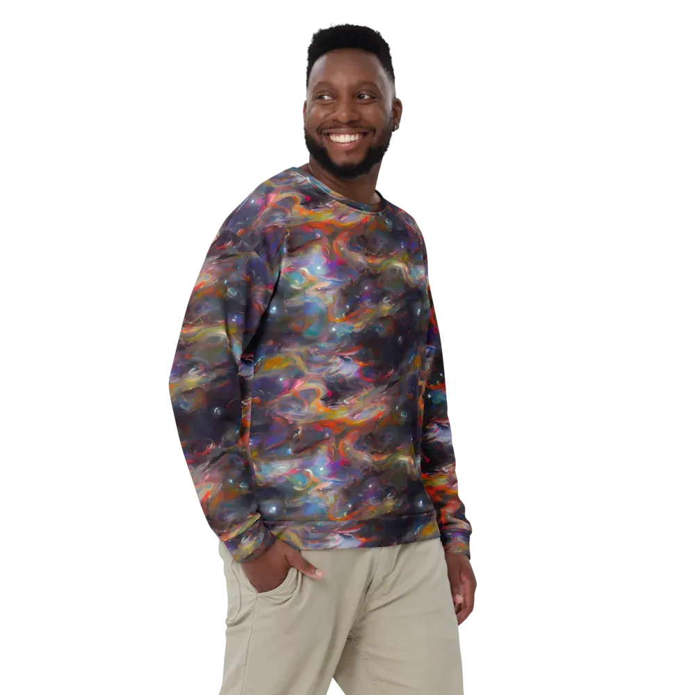 Chromatic Flux on Sweatshirt — Front