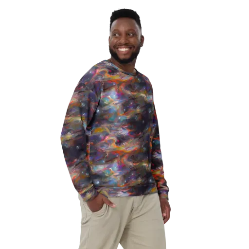 Chromatic Flux on a Sweatshirt