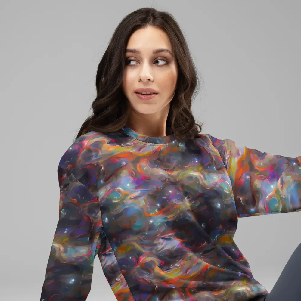 Chromatic Flux on Sweatshirt — Right Front