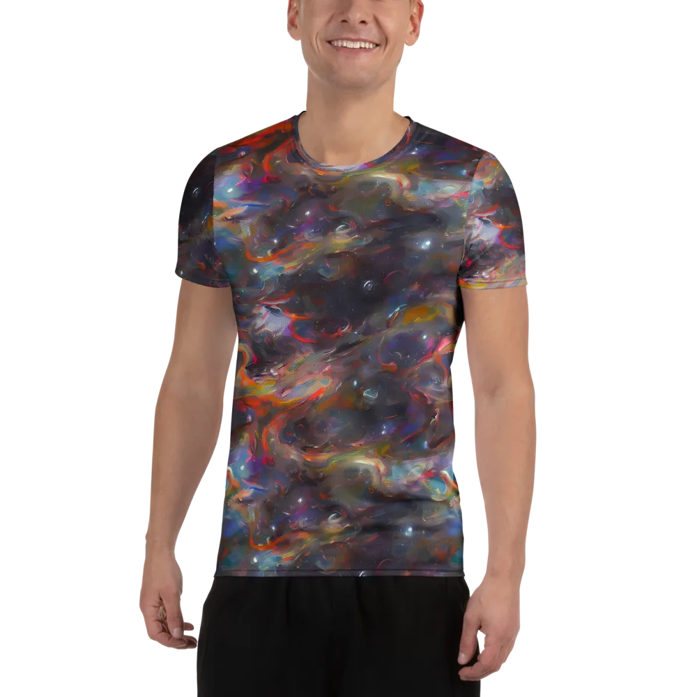 Chromatic Flux on Men's Athletic T-Shirt — Front