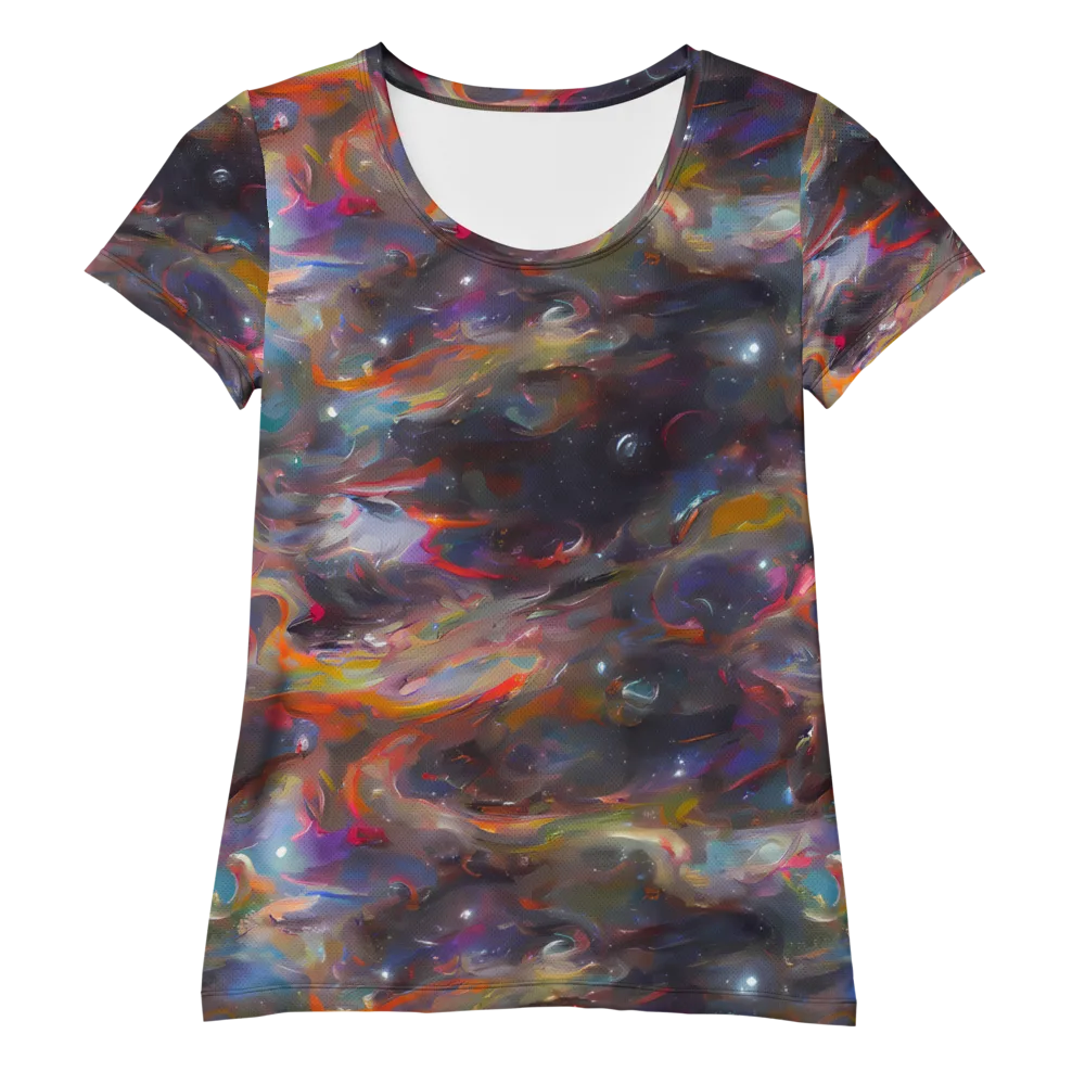 Chromatic Flux on Women's Athletic T-Shirt — Front