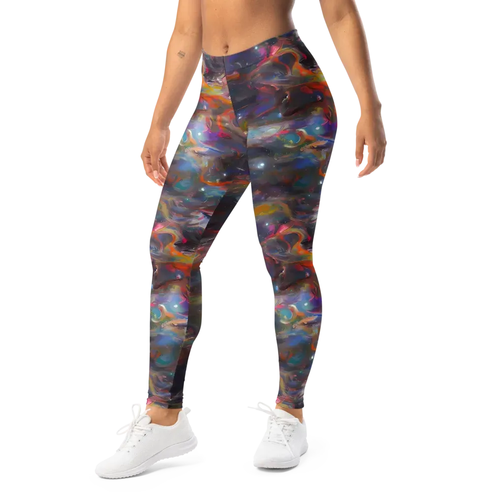 Chromatic Flux on Leggings — Left Front