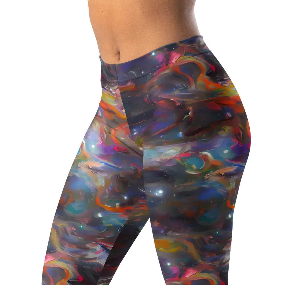 Chromatic Flux on Leggings — Left Front
