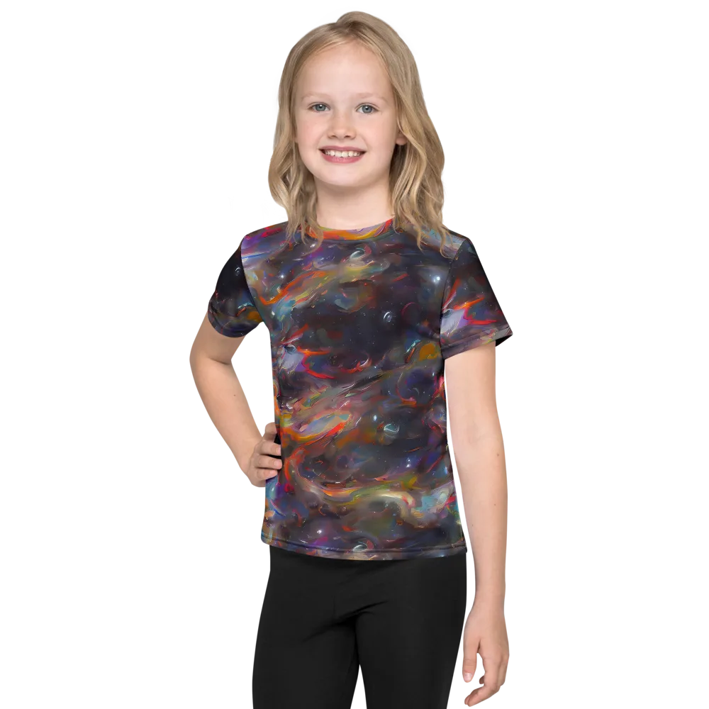 Chromatic Flux on Kids Crew Neck T-Shirt — Front