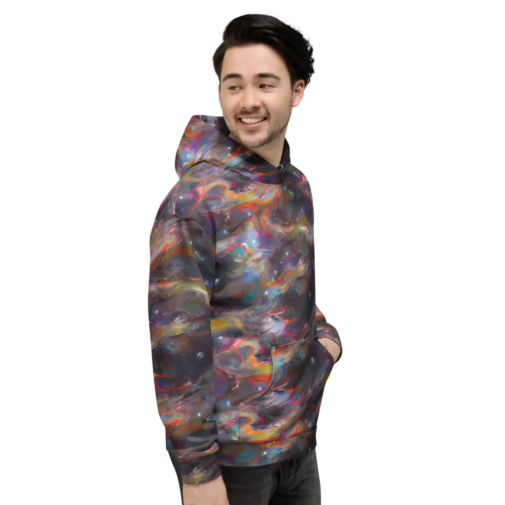 Chromatic Flux on Hoodie — Right