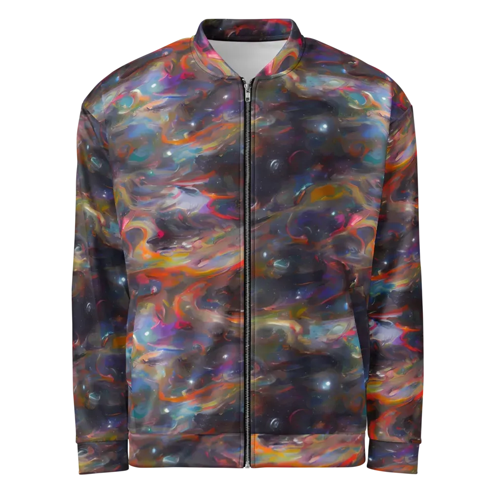 Chromatic Flux on Bomber Jacket — Front