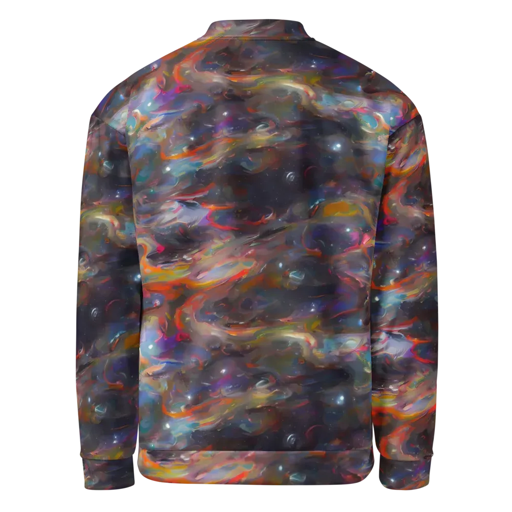 Chromatic Flux on Bomber Jacket — Back